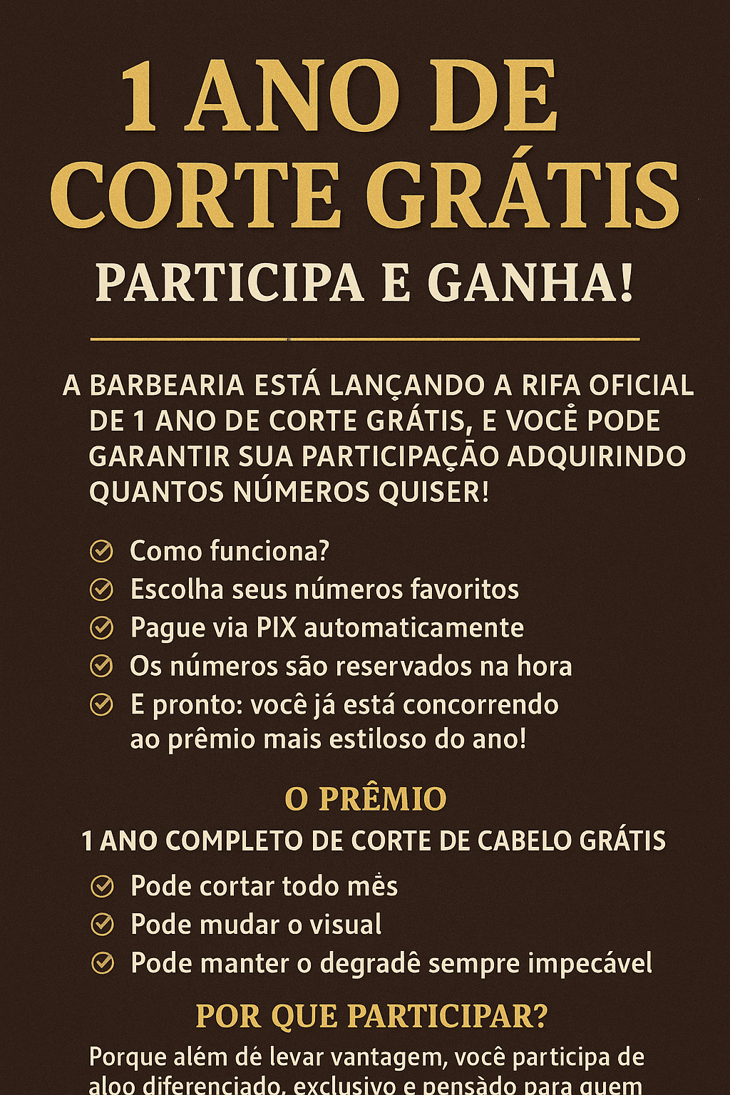 1  ANO DE CORTE GRATIS 