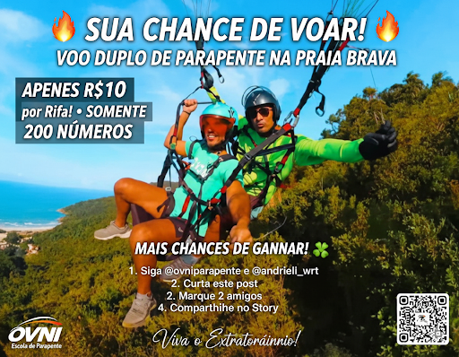 A sua chance rifa voo livre parapente 