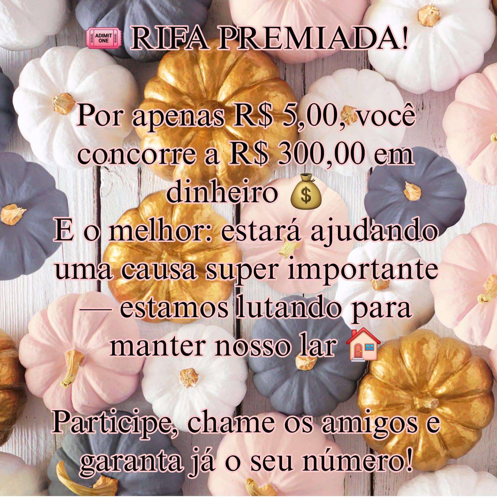 AJUDE A SALVAR NOSSO LAR