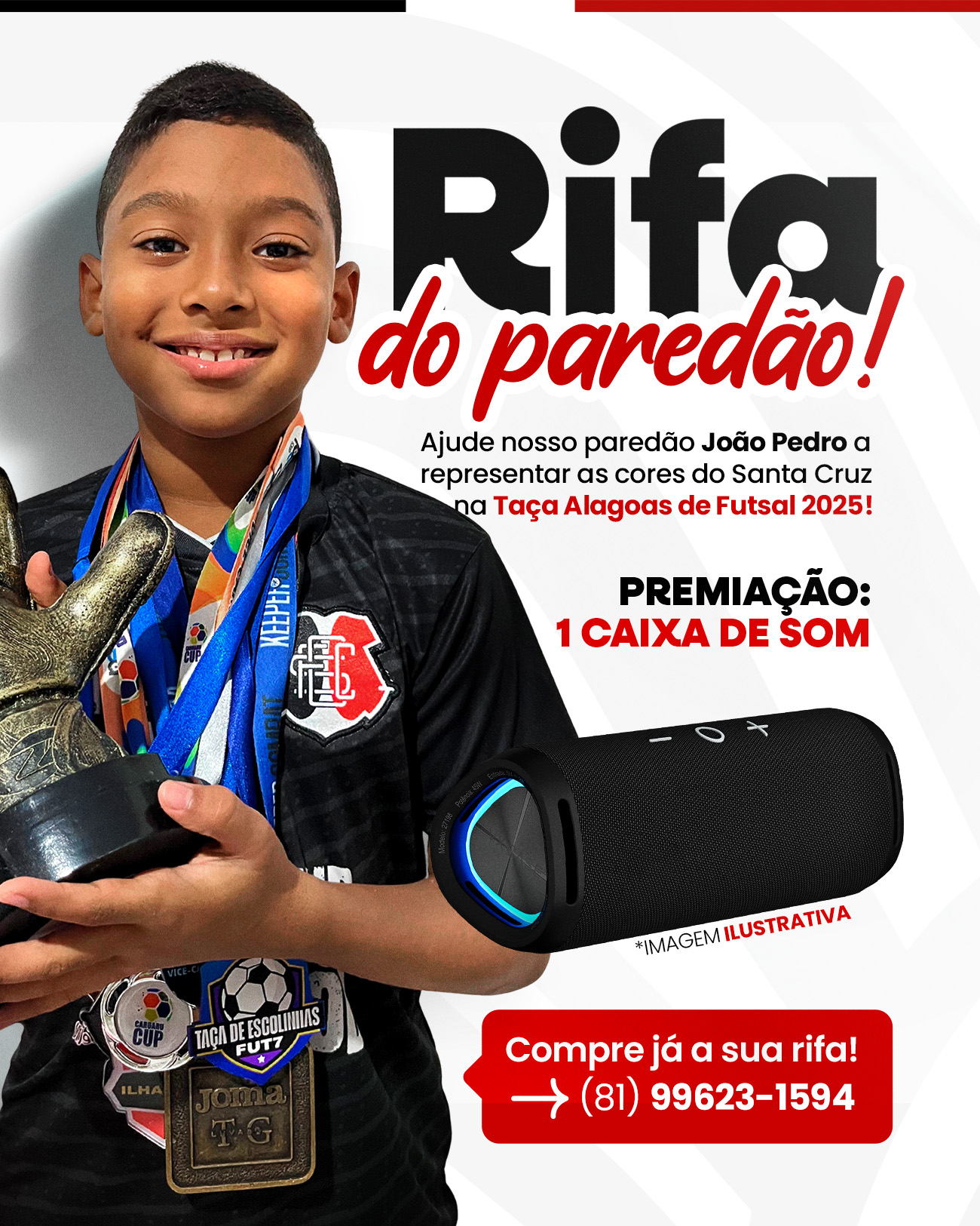 Ajude João Pedro na Taça Alagoas 2025