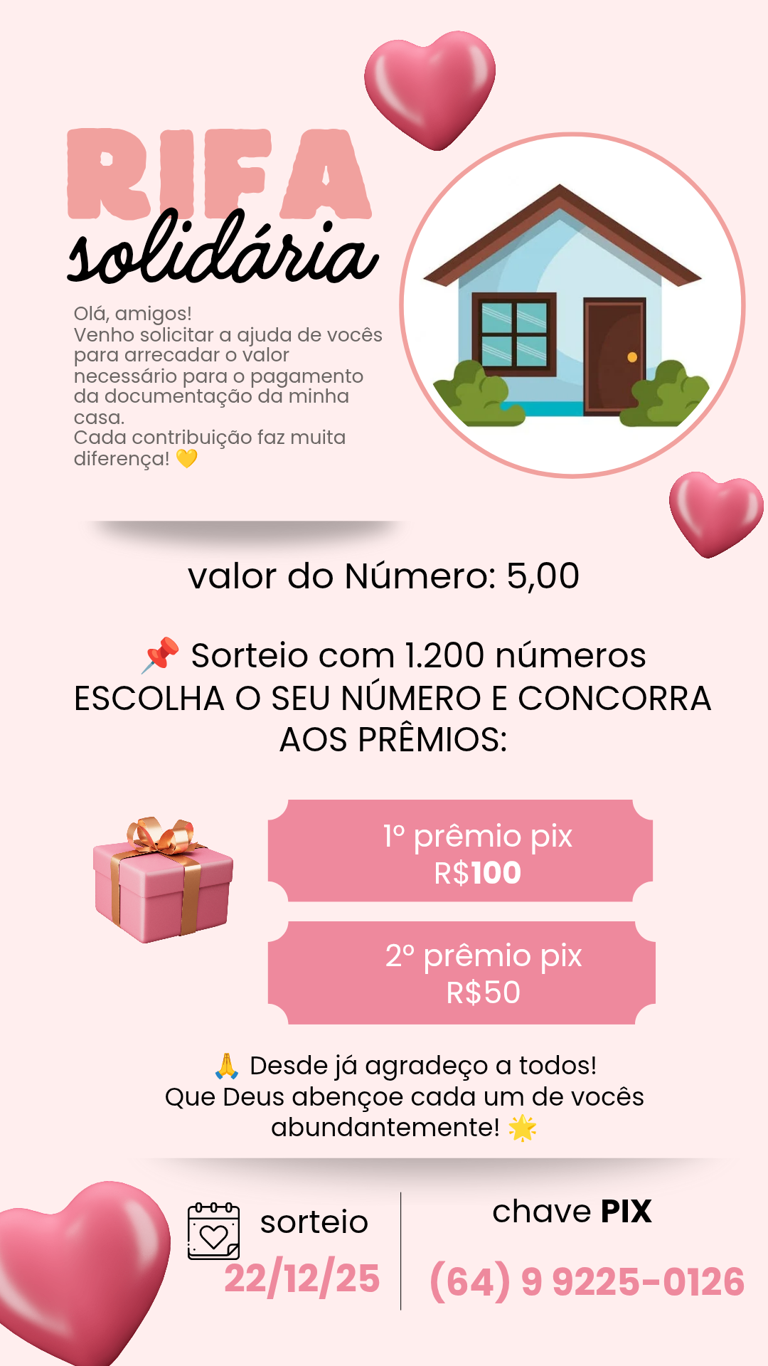 Arrecadação para documentação da minha casa 