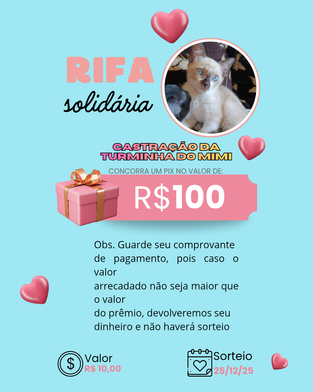 Castração da turminha do Mimi 