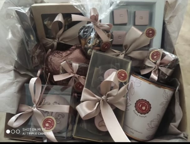 Cesta de chocolates deliciosos