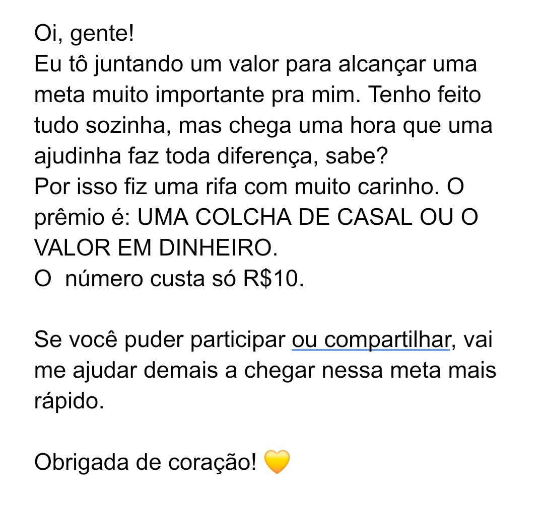 Me Ajuda a alcançar esse sonho