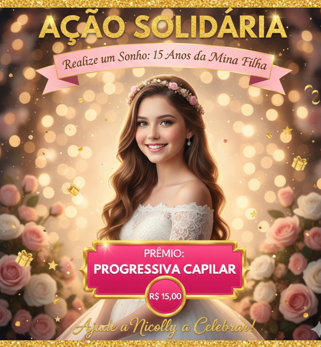 Me ajude a realizar o sonho da festa dos 15 anos da minha filha Nicolly 