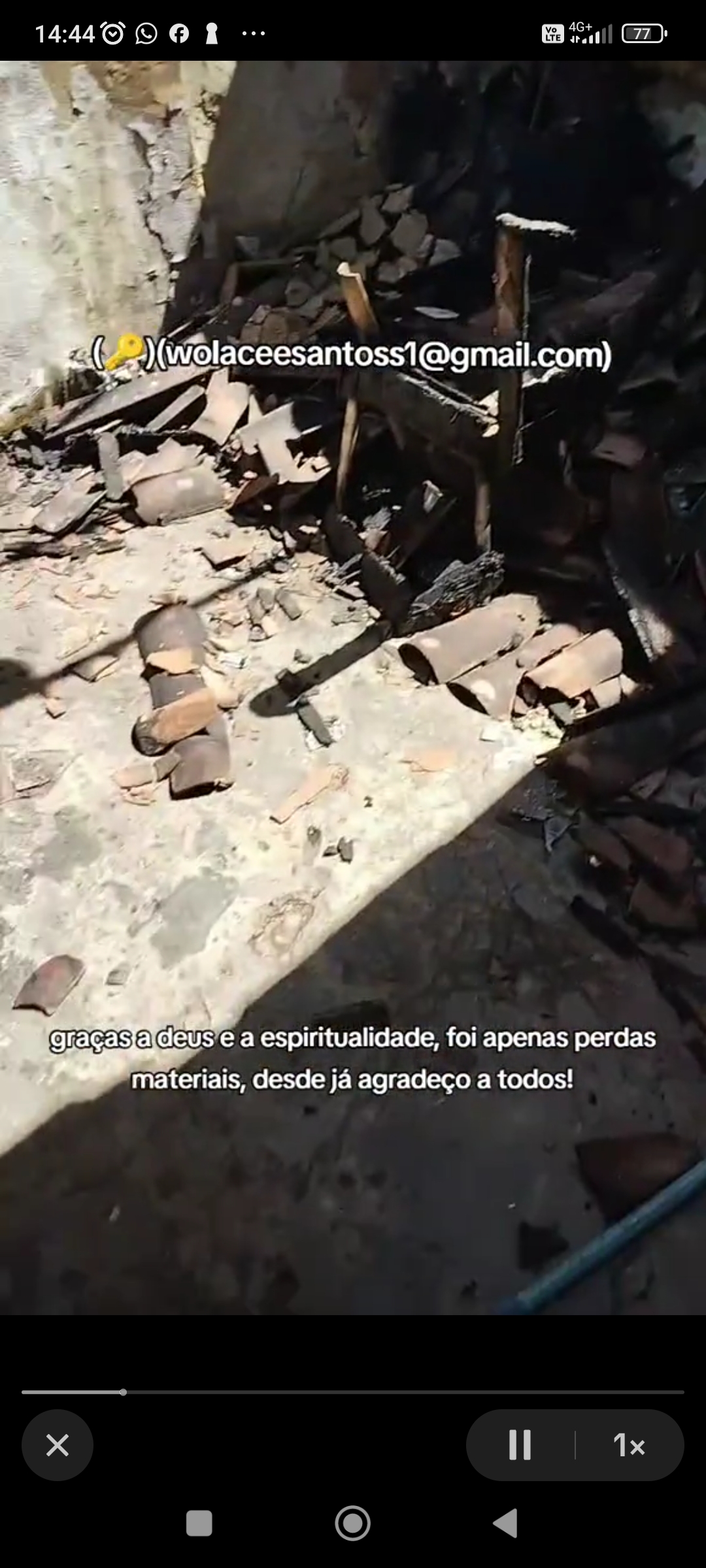 Minha casa pegou fogo