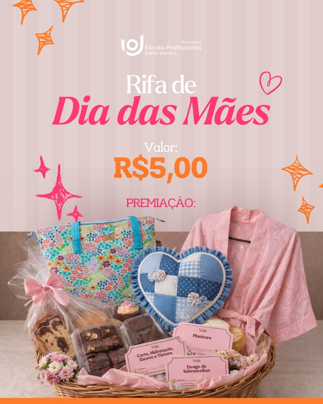 Rifa de dia das mães escola profissional delfim moreira pouso alegre mg