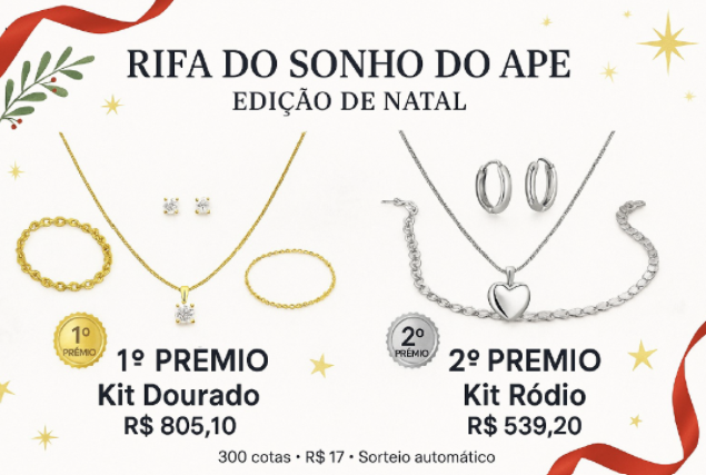 Rifa do Sonho do Apê Edição de Natal