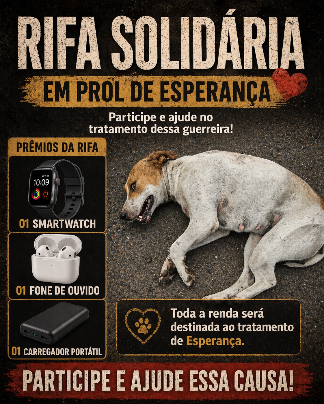 Rifa em prol de esperança
