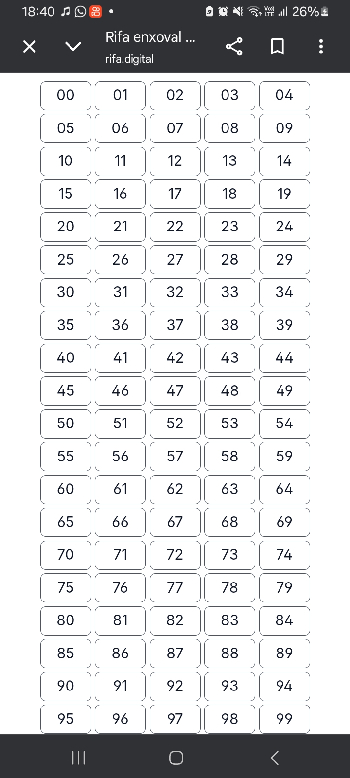 Rifa para ajudar no enxoval 