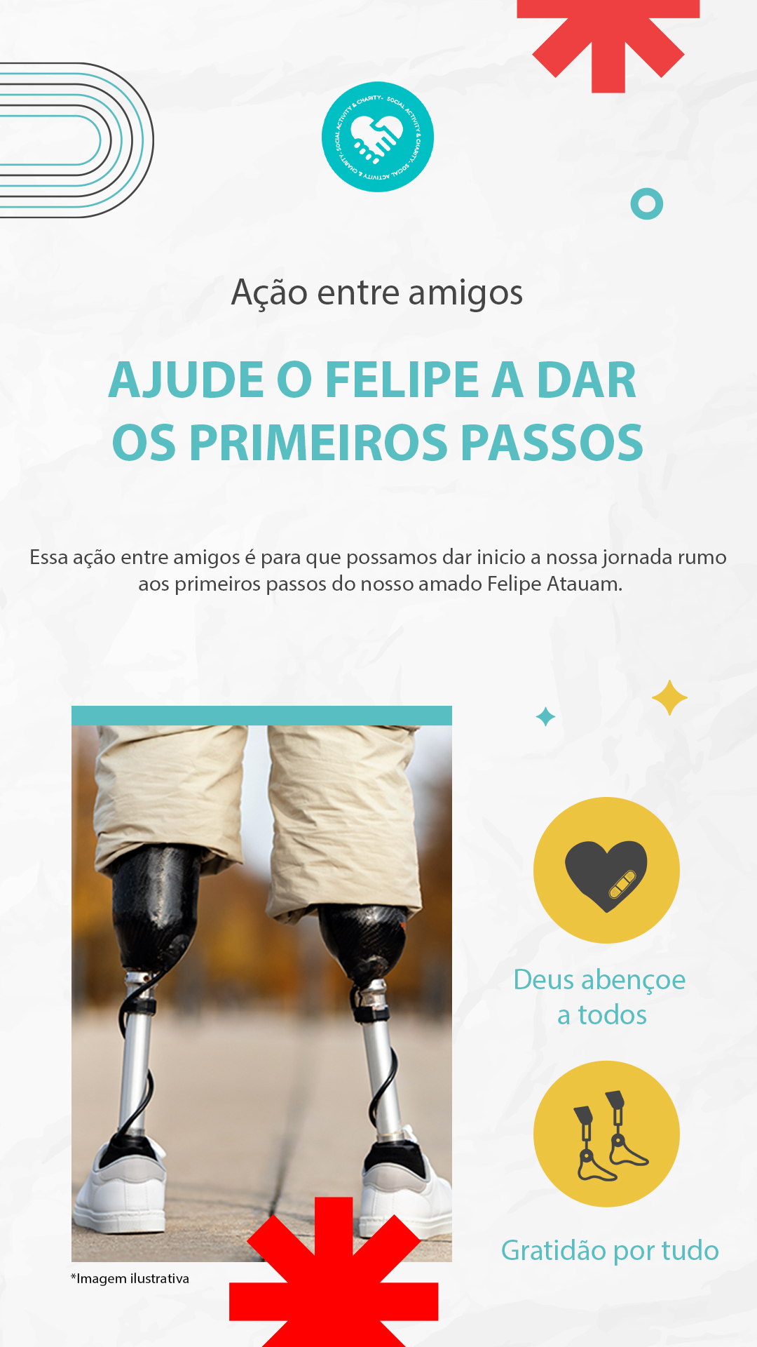 Rifa para as próteses do Felipe