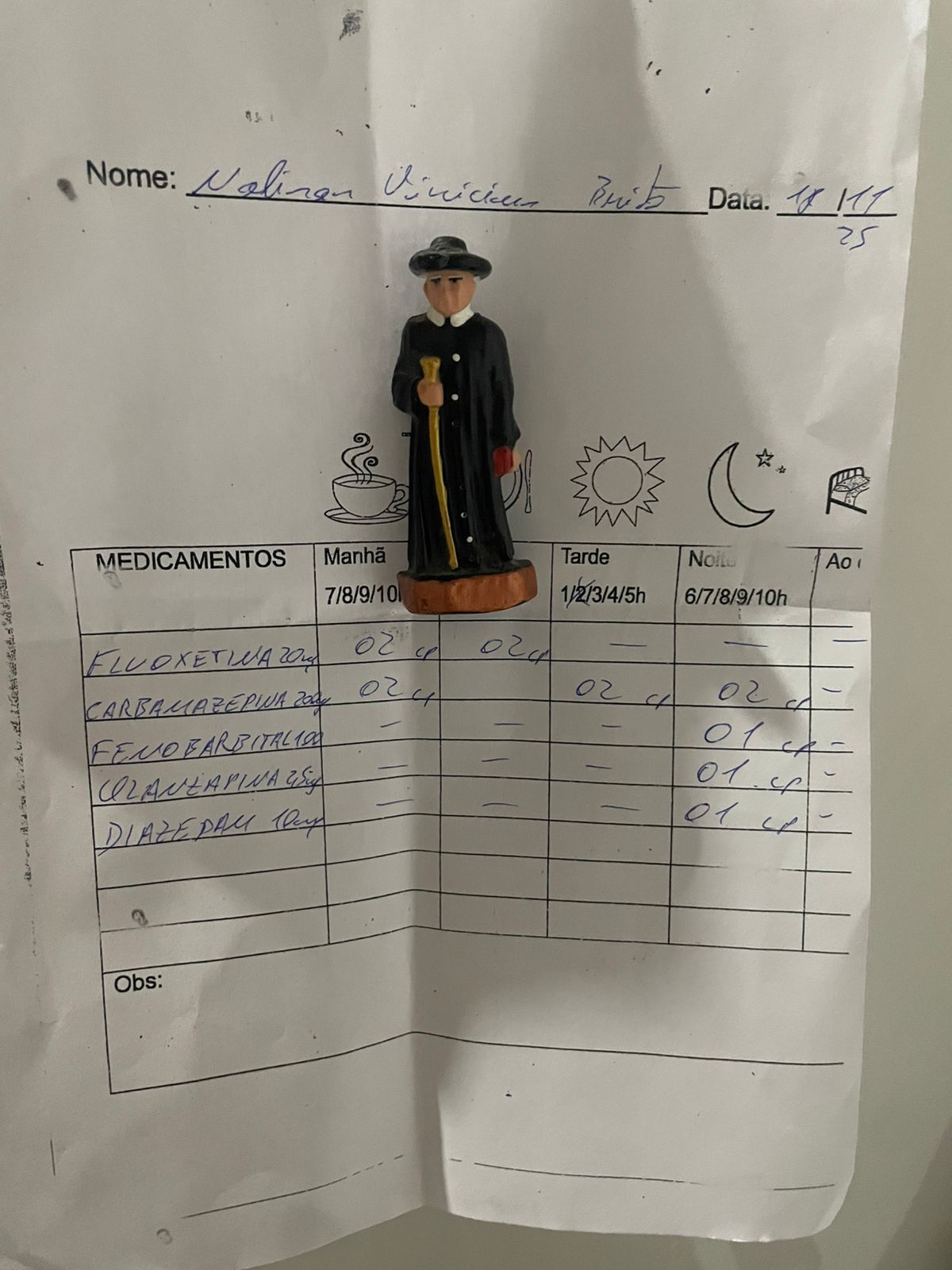 Rifa para comprar medicamentos 