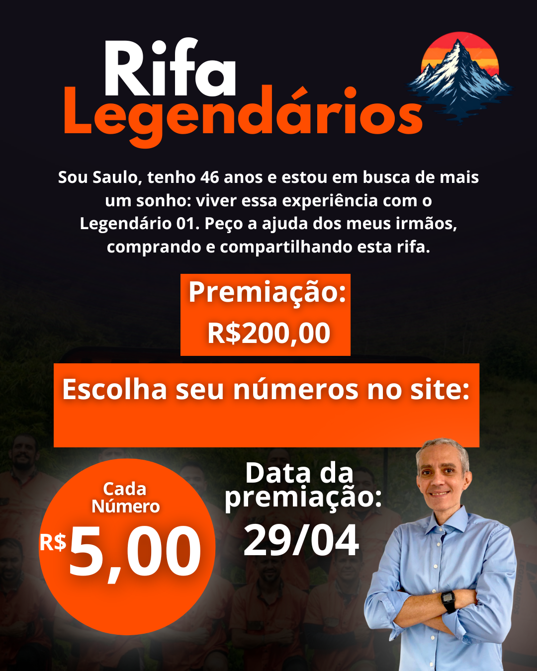 Rifa para o legendários de saulo nunes