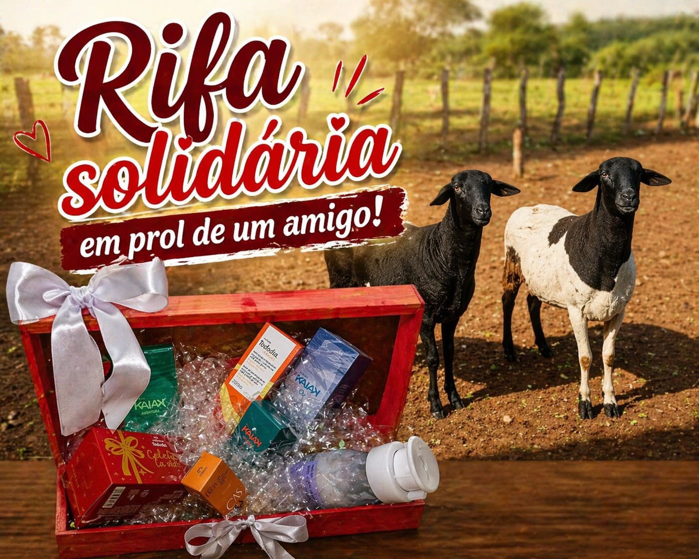 Rifa solidária em prol de um amigo