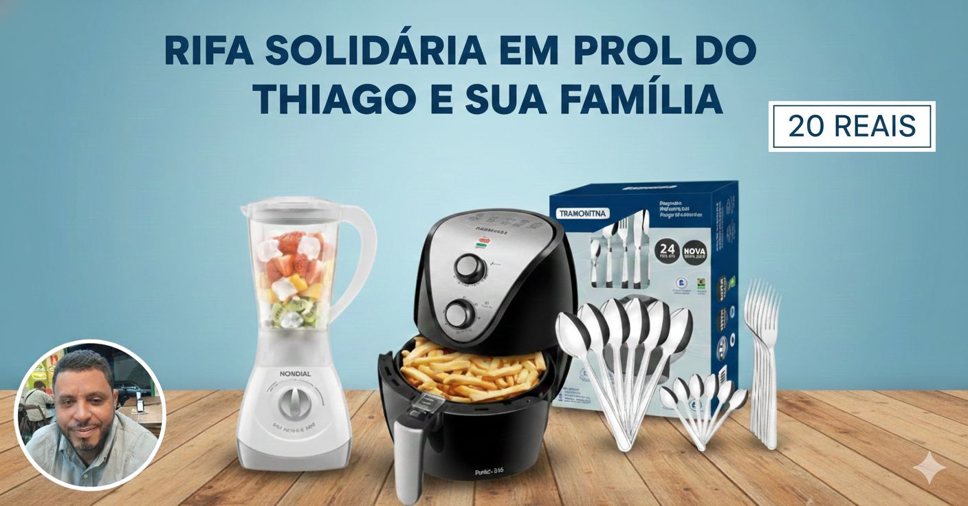 Rifa solidaria em prol do Thiago e sua família