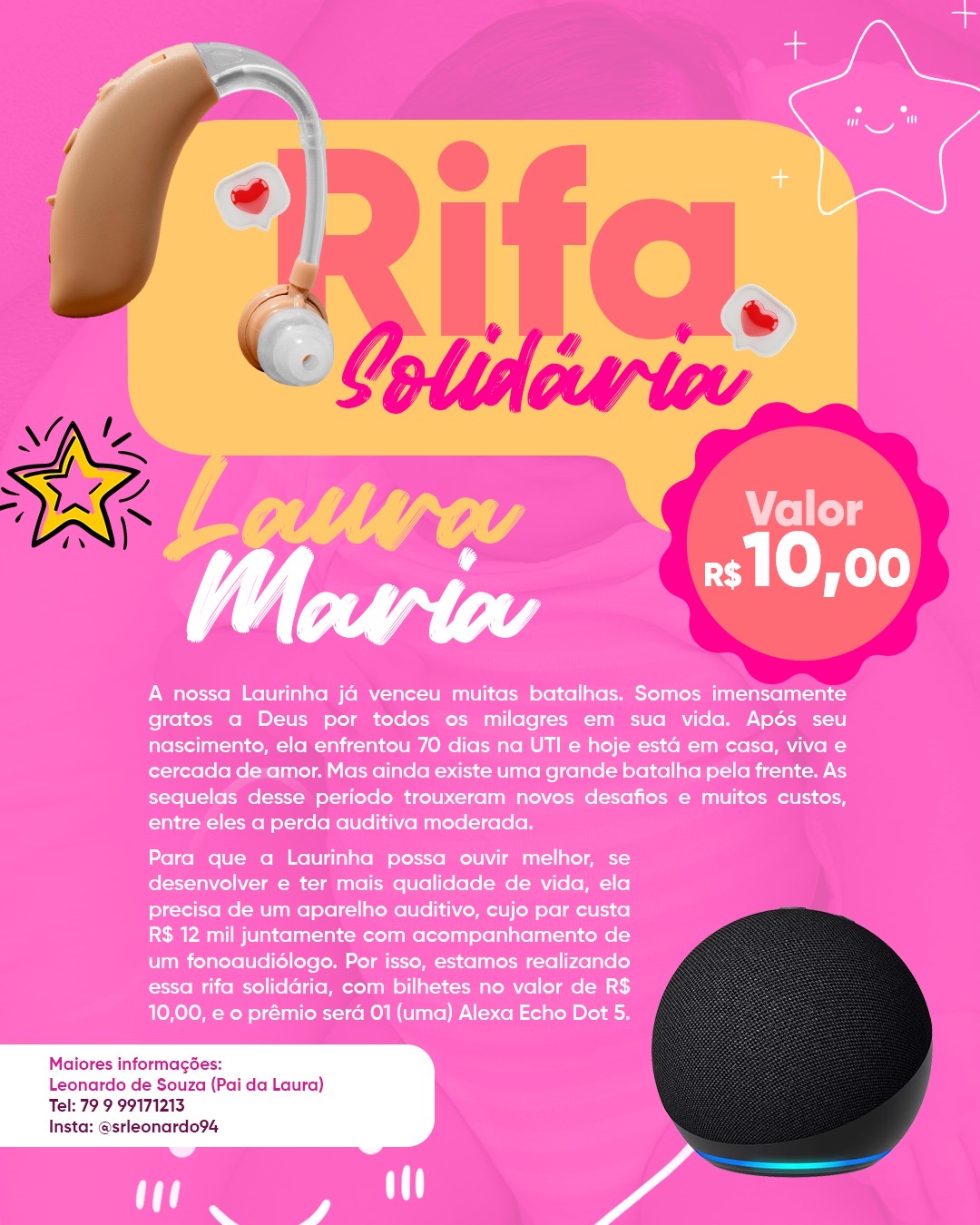 Rifa Solidária para Laura Maria 