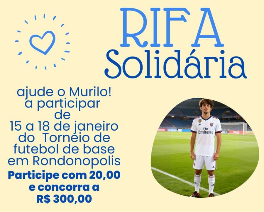 RIFA SOLIDARIA PARA MURILO