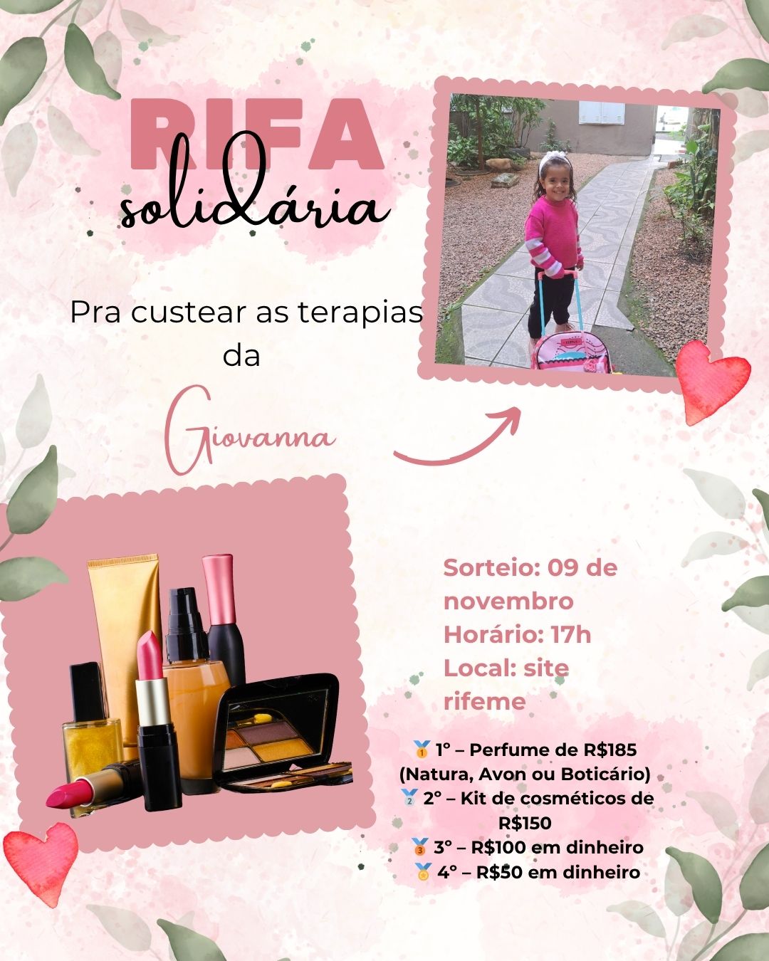 Rifa Solidária pela Giovanna