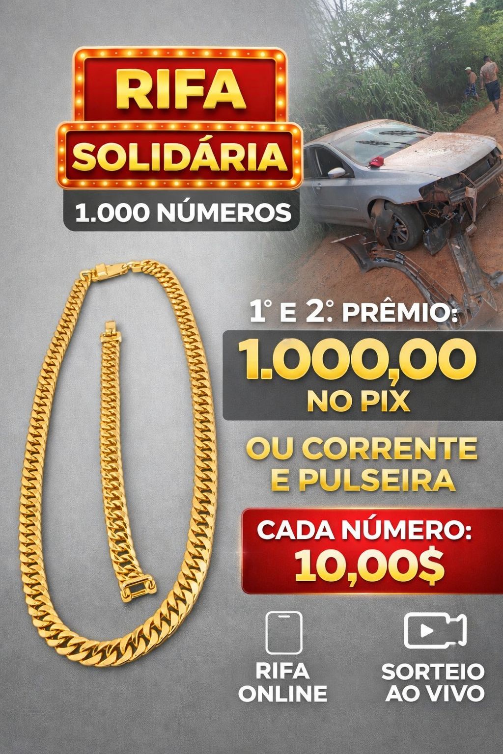 Rifa solidaria Stilo do masai