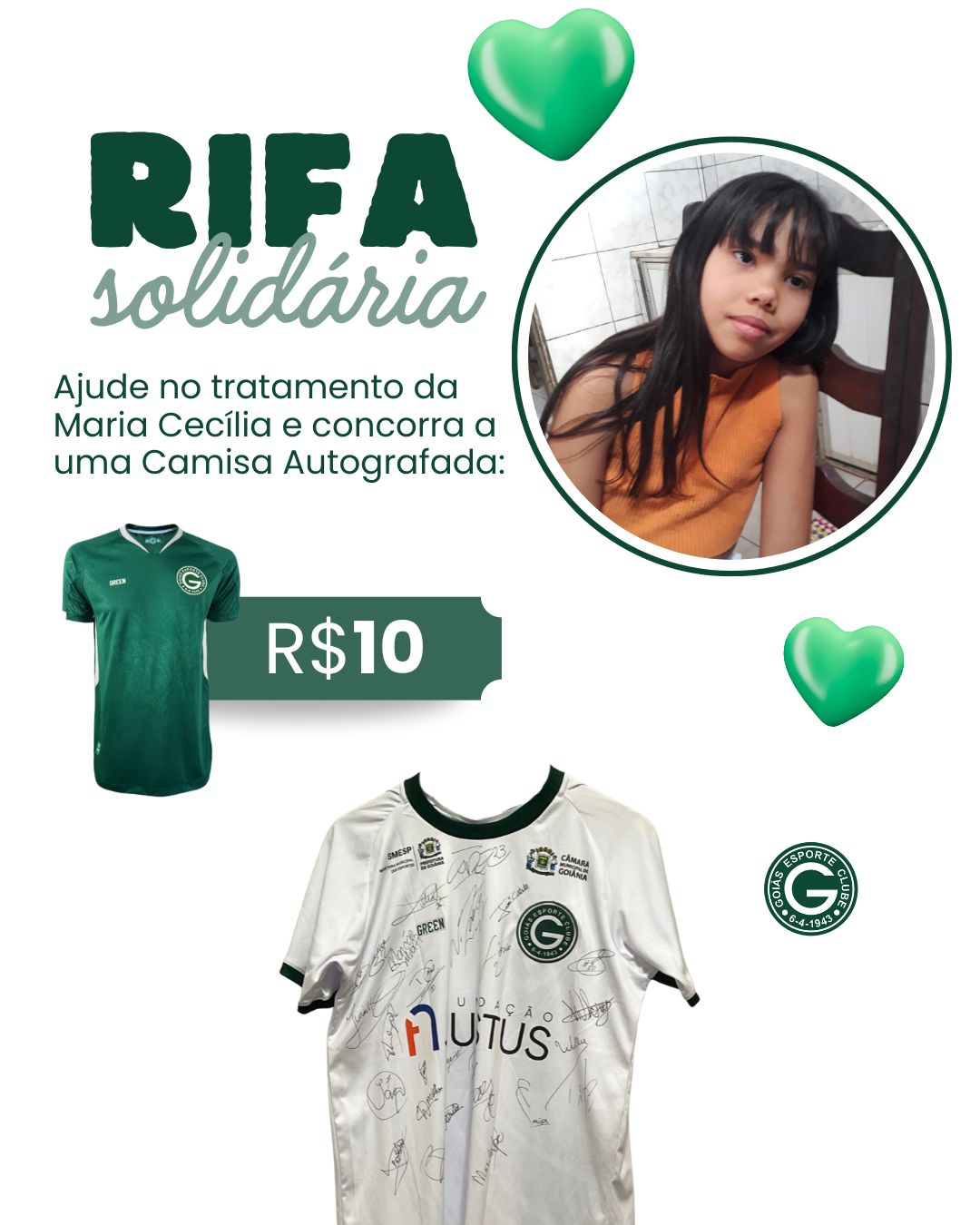 RIFA SOLIDÁRIA TODOS PELA MARIA CECÍLIA 