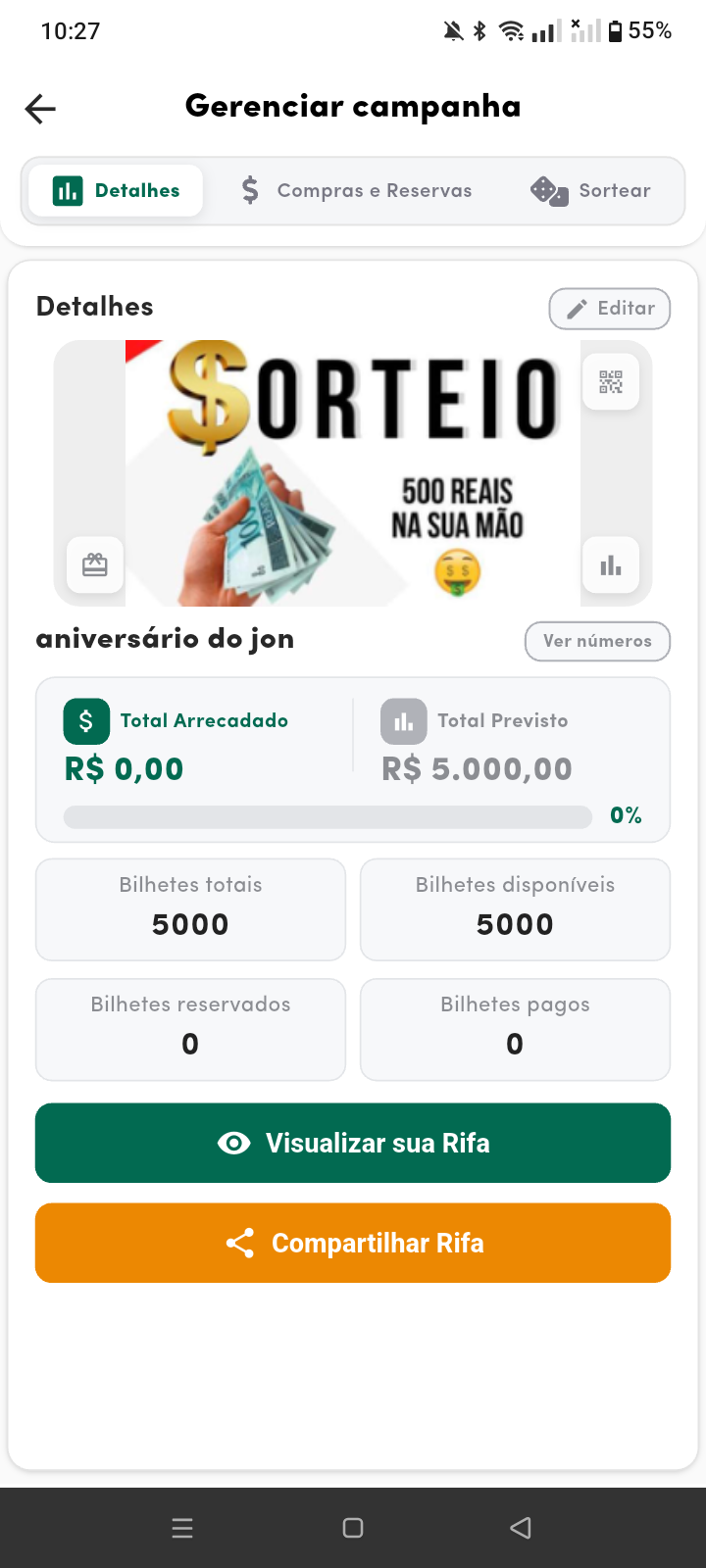 Tô passando um momento de dificuldade aii tô querendo fazer uma rifa para ajudar minha família 