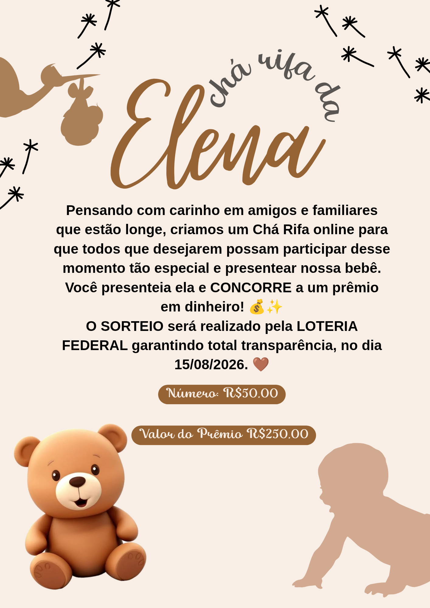 Chá rifa da elena
