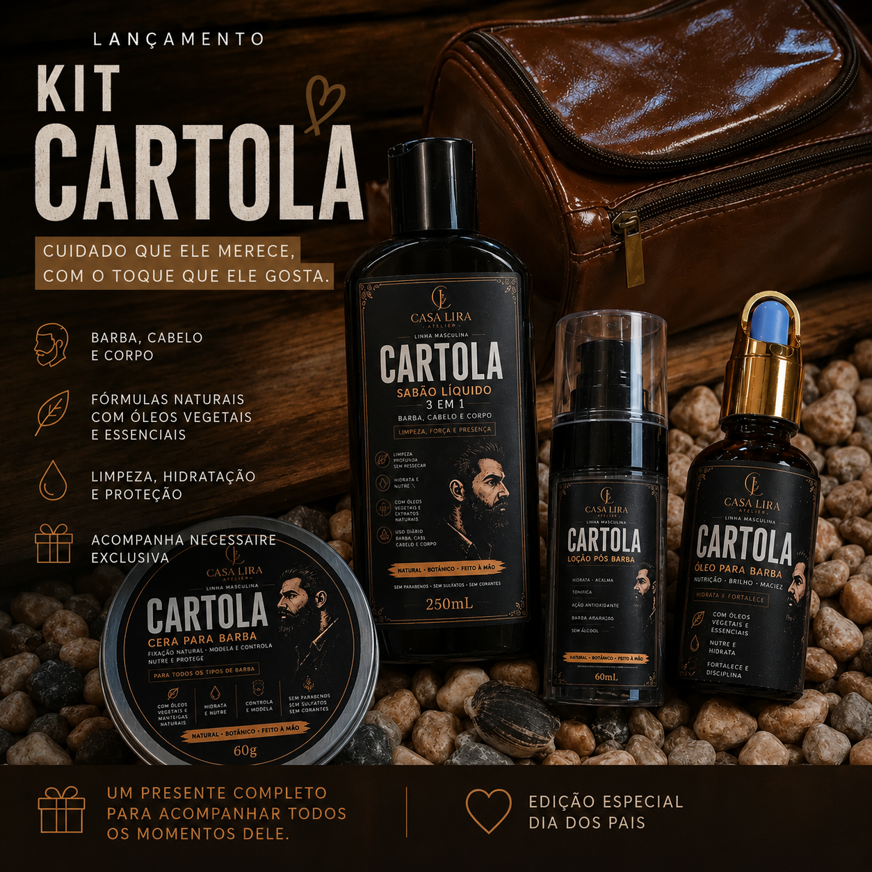 Kit Cartola com Necessaire
