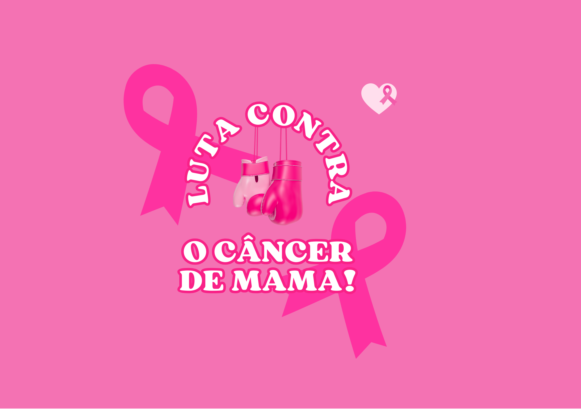 Luta contra o câncer de mama da valéria