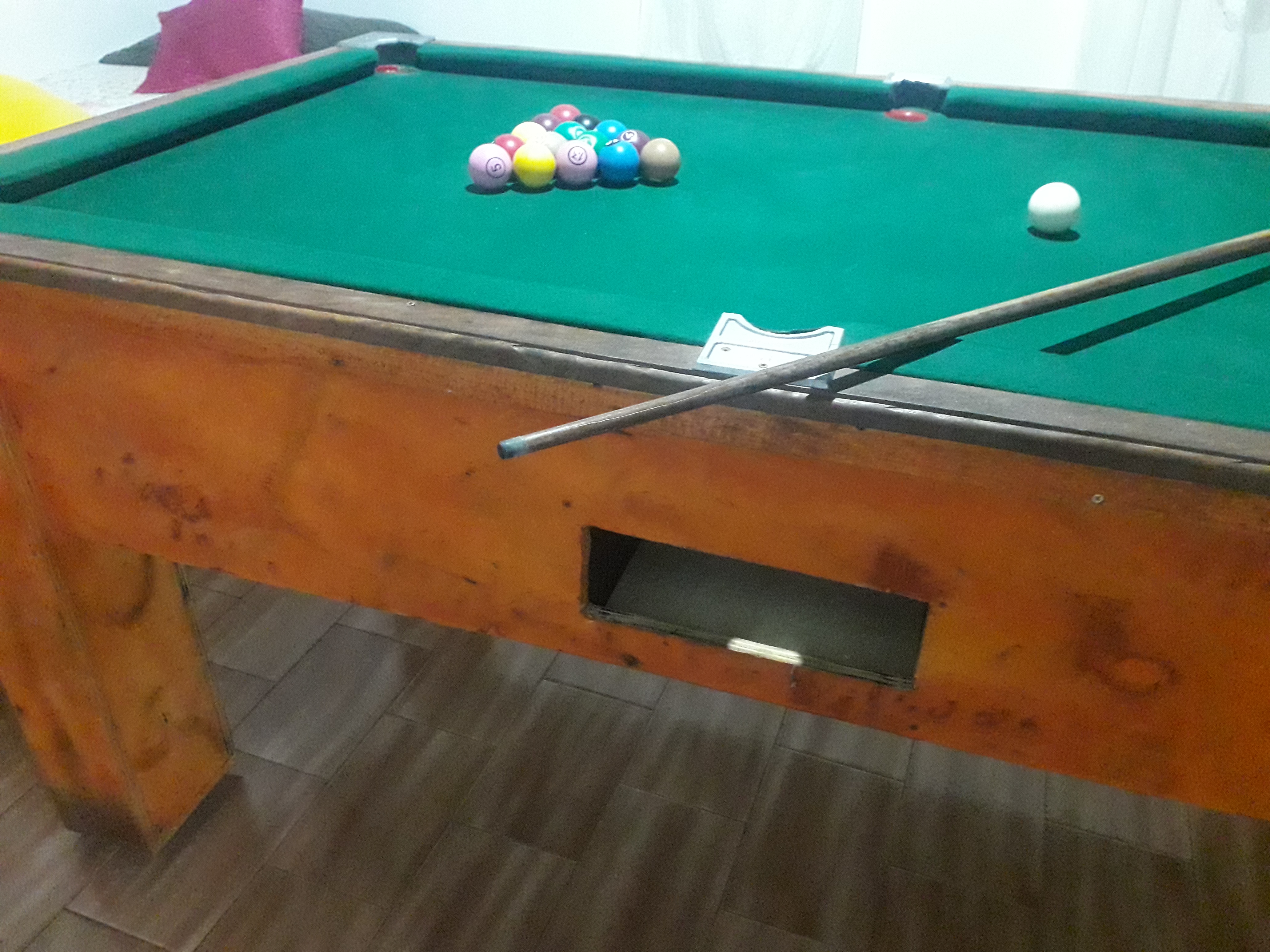 Mesa de sinuca caseira