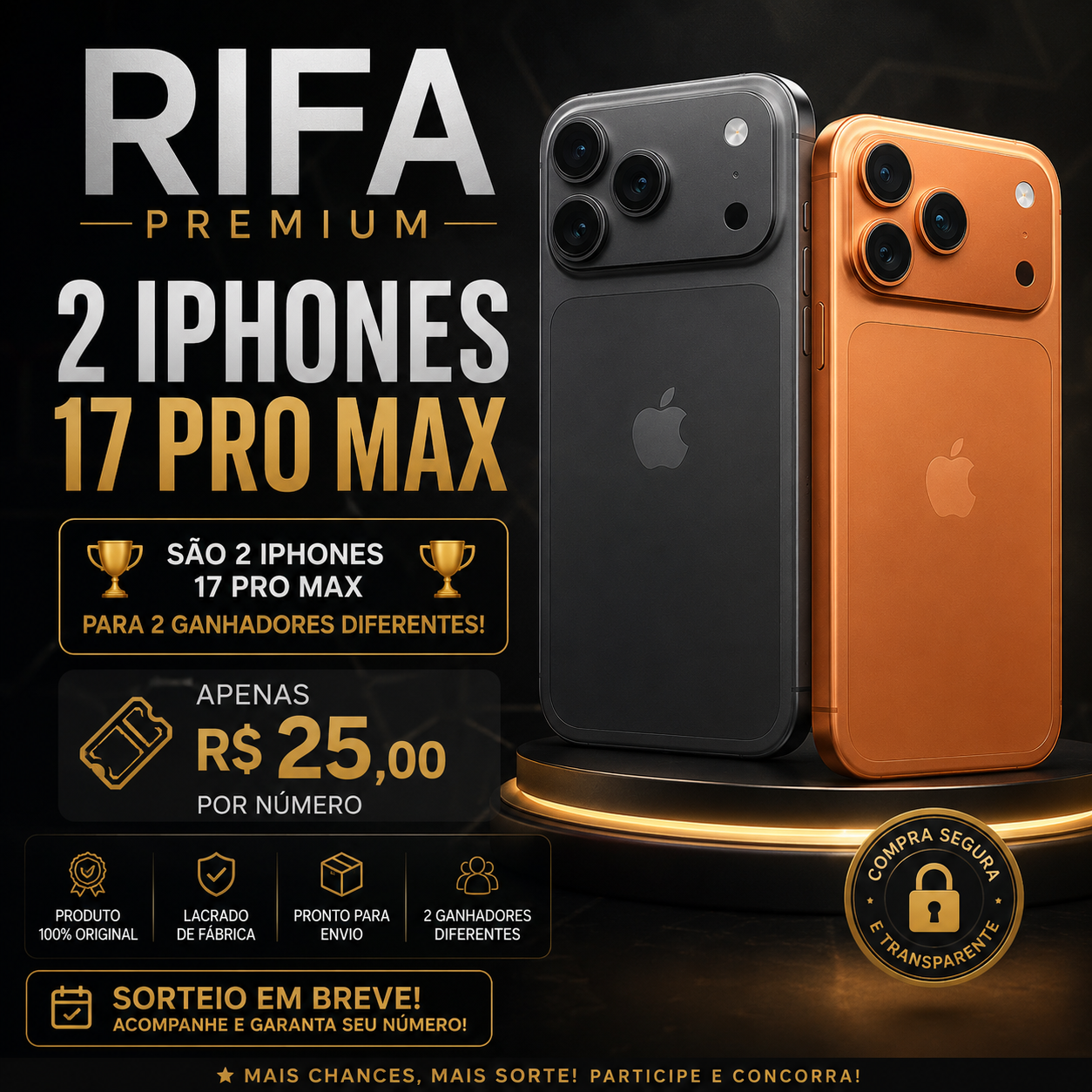 Rifa beneficente para construir minha loja fisica