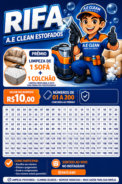 Rifa combo lavagem a seco