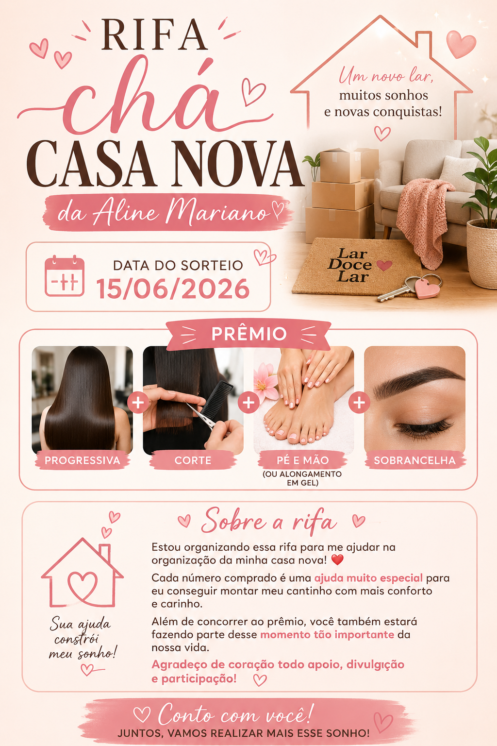 Rifa de chá casa nova