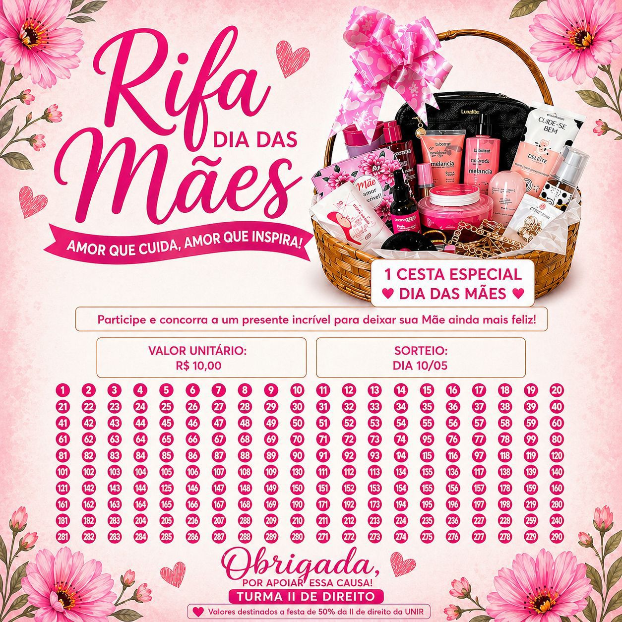 Rifa dias da mães