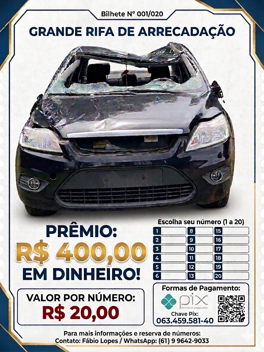Rifa entre amigos do Focus