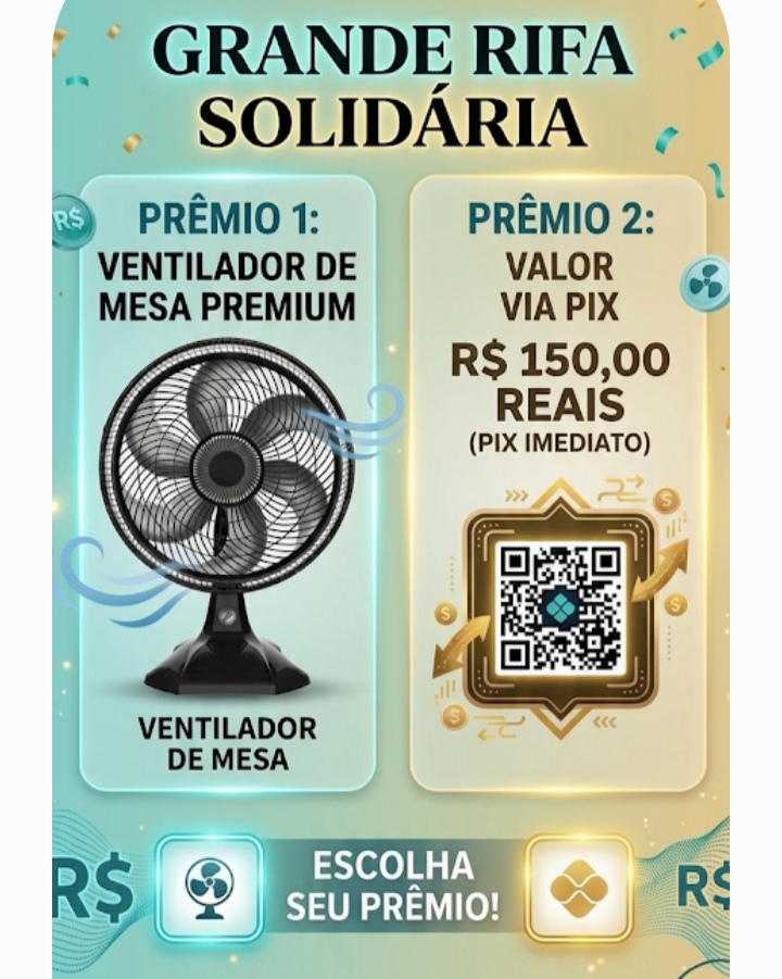 Rifa em prol a Sílvia Veríssimo