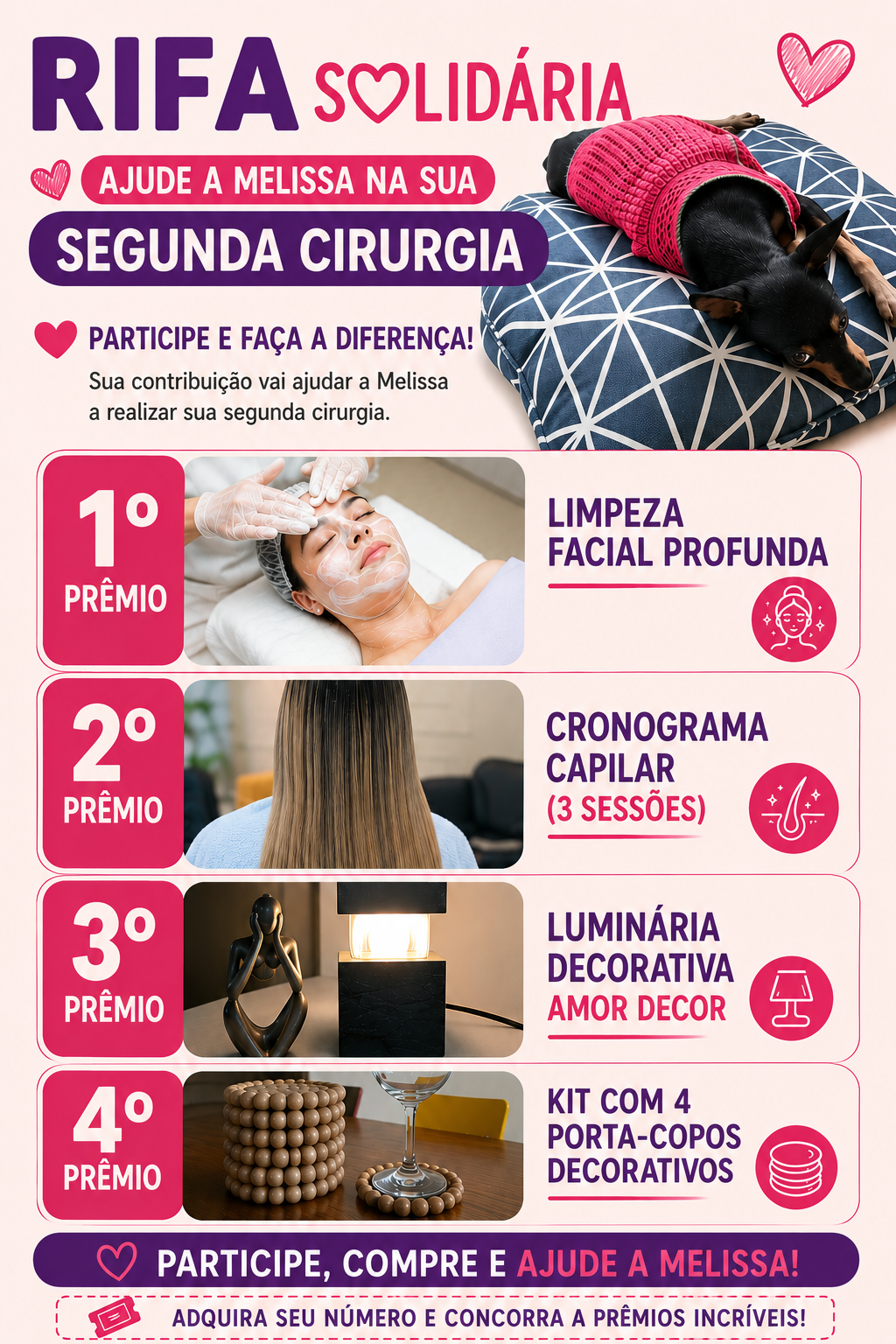 RIFA SOLIDÁRIA AJUDE A MELISSA