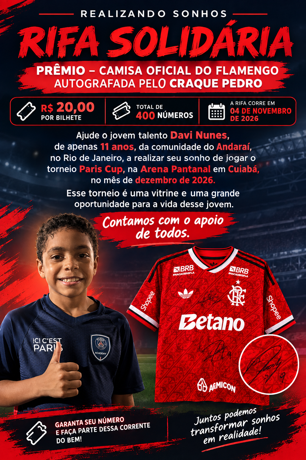 Rifa Solidária do Davizinho