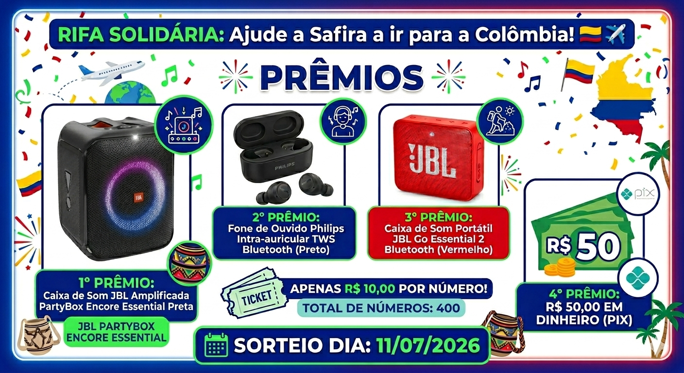 Rifa Solidária Safira em Bogotá