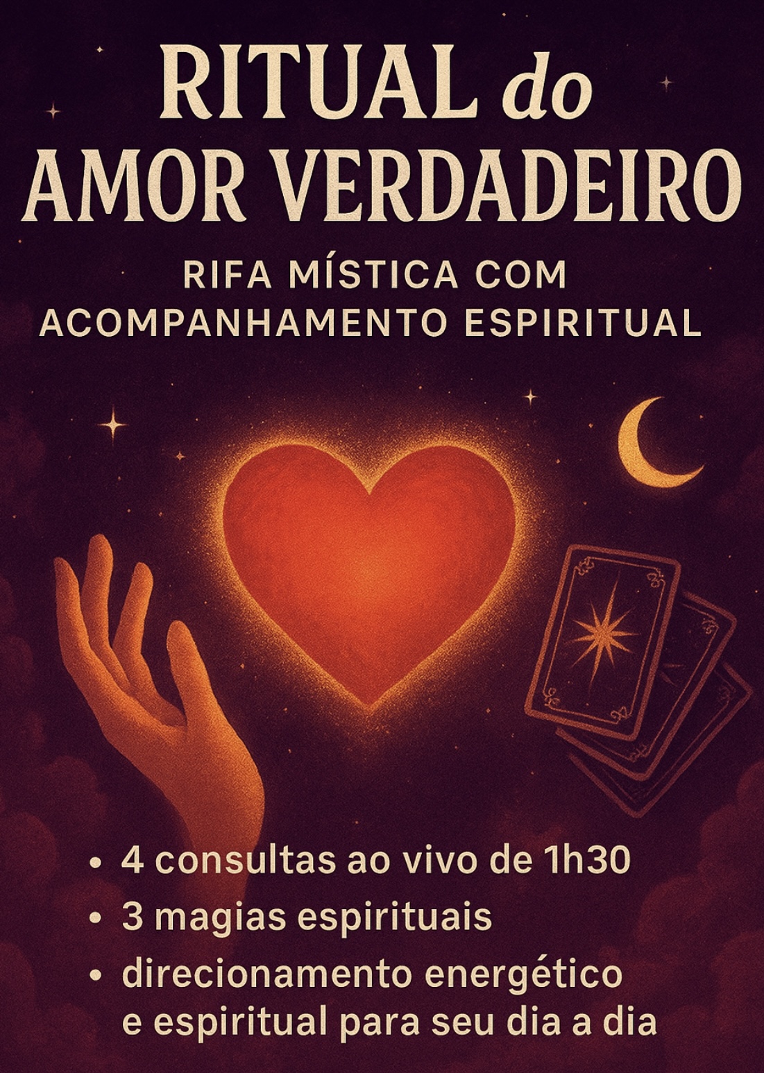Ritual do amor verdadeiro  rifa mística com acompanhamento espiritual