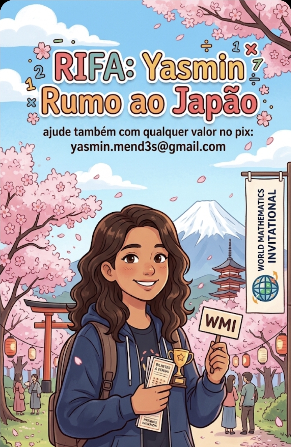 Yasmin rumo ao japão